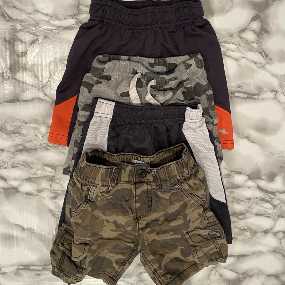 4 pairs of size 2T shorts